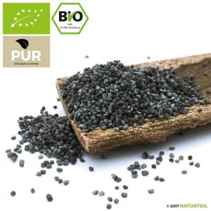 Organic whole Poppy seeds in spice jar - Naturteil
