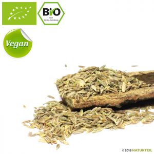 Organic Cumin whole in spice jar