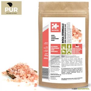500 g Rosa Steinsalz Pakistan Grob