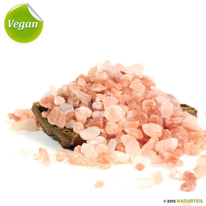 Pink Pakistani Rock Salt  in ceramic spice grinder