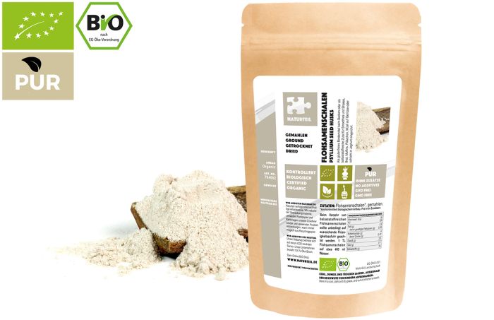 Bio Flohsamenschalen, gemahlen