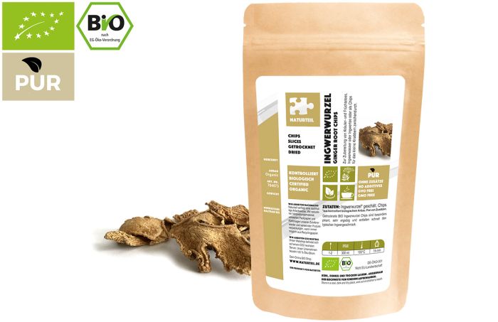 Bio Ingwer Geschält Chips