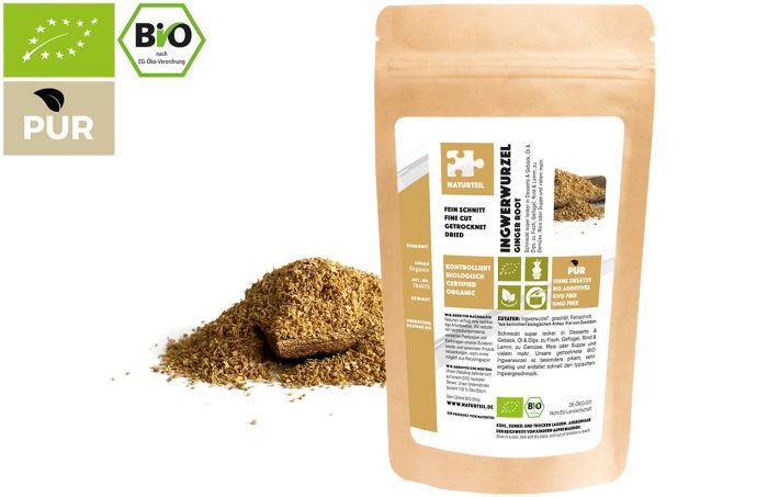 Bio Ingwer geschält Feinschnitt