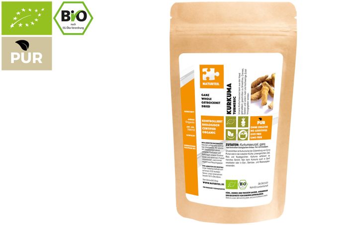 Bio Kurkuma Wurzel, ganz