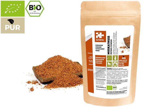 Bio Muskatnuss gemahlen