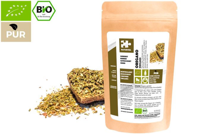 Bio Oregano, gerebelt