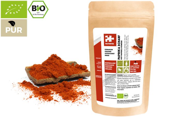 Bio Paprika scharf, gemahlen