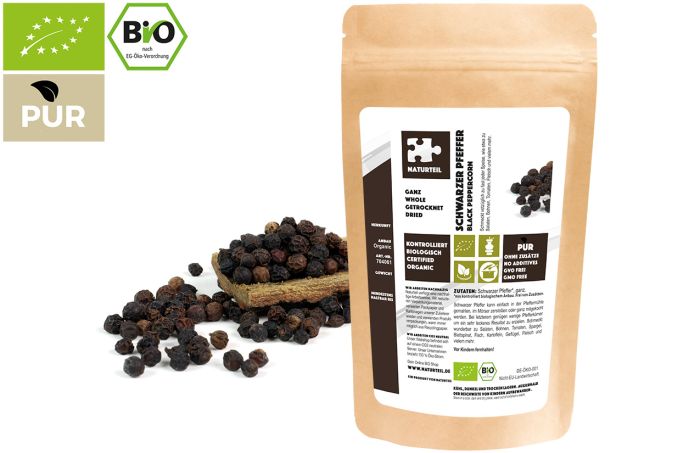 Bio Pfeffer schwarz, ganz