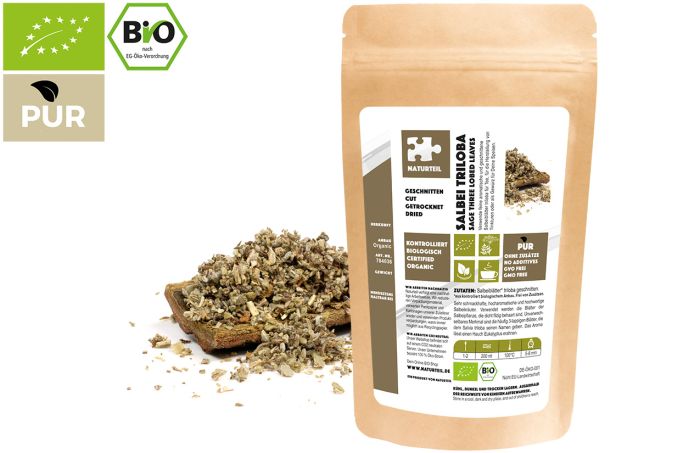 Bio Salbeiblätter, geschnitten