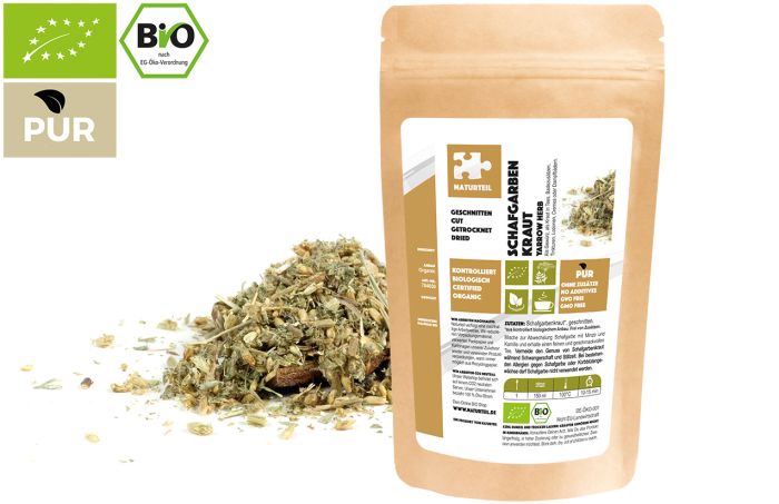 Bio Schafgarbenkraut, geschnitten