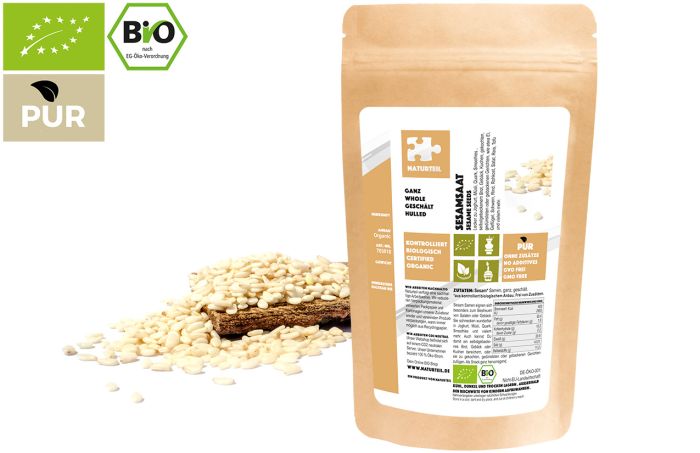 Bio Sesamsaat geschält, ganz