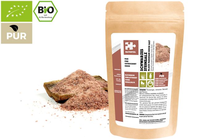 Schwarzes Steinsalz Pakistan fein